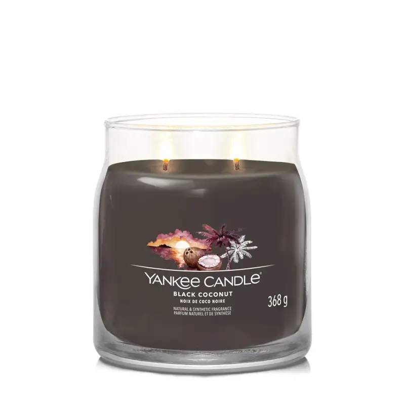 Signature Jar Candles Black Coconut 368g - MEDIUM - Candele profumate miniatura 2