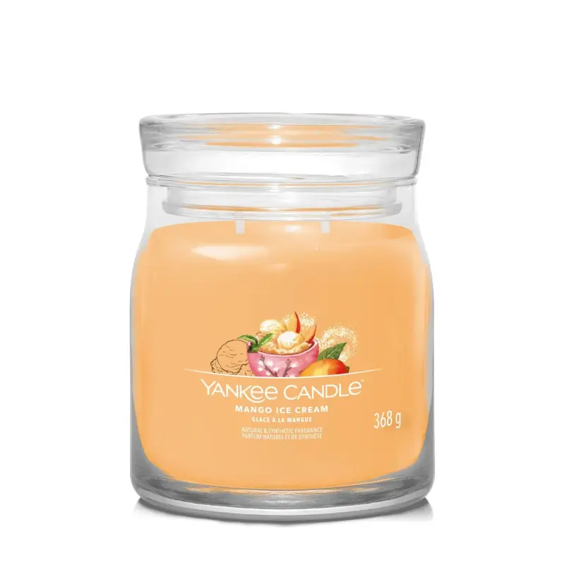 Signature Jar Candles Mango Ice Cream 368g - MEDIUM - Candele profumate