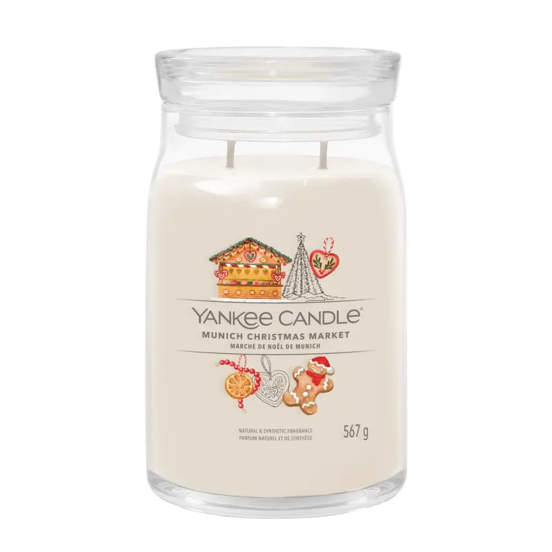 Signature Jar Candles Munich Christmas Market 567g - LARGE - Candele profumate