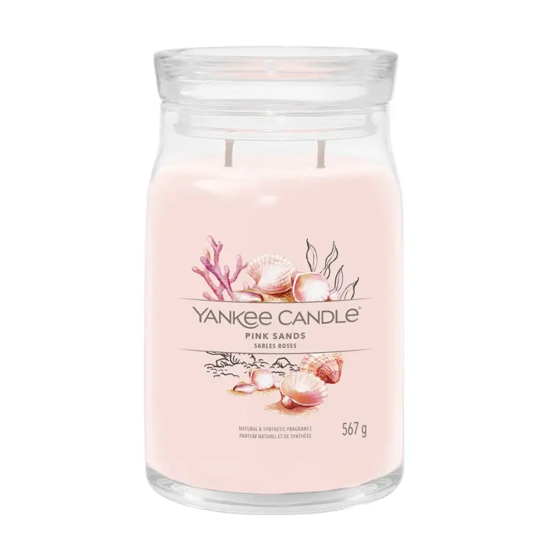 Signature Jar Candles Pink Sands 567g - LARGE - Candele profumate