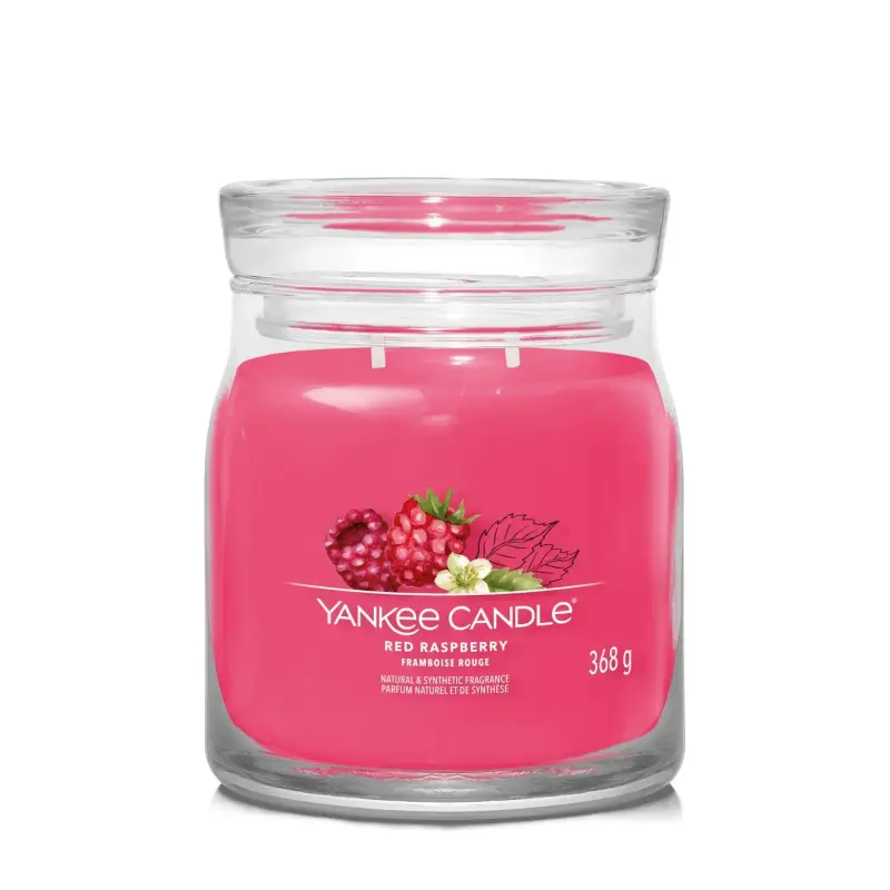 Signature Jar Candles Red Raspberry 368g - MEDIUM - Candele profumate
