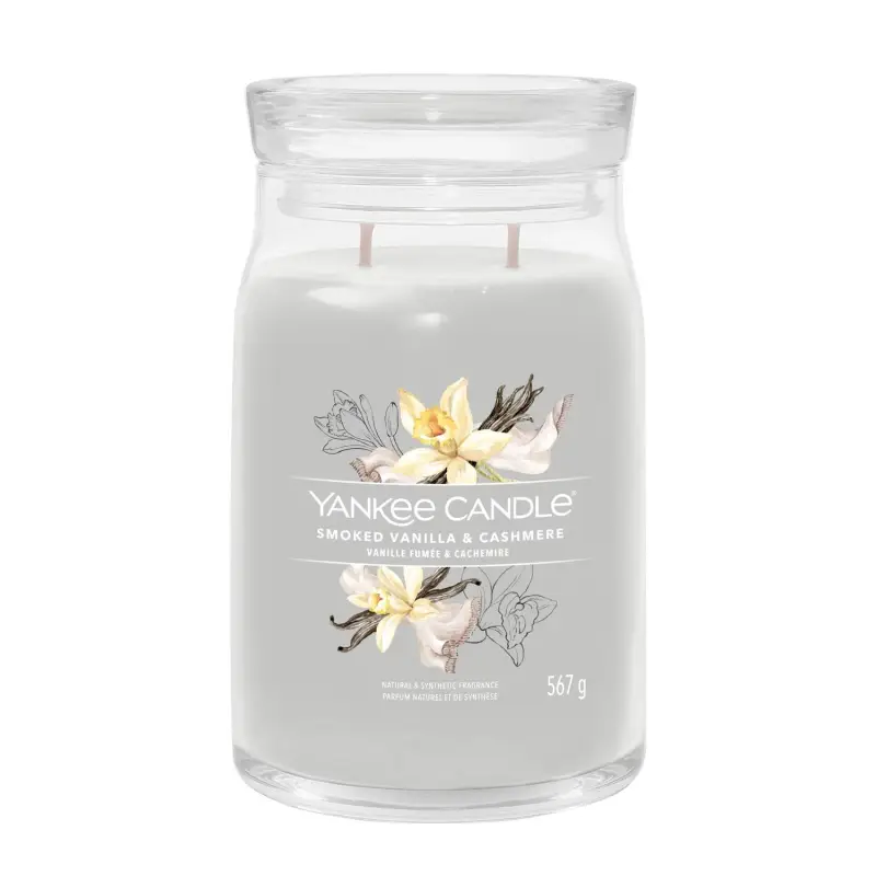 Signature Jar Candles Smoked Vanilla & Cashmere 567g - LARGE - Candele profumate