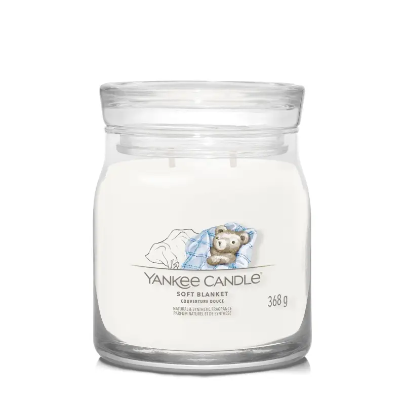 Signature Jar Candles Soft Blanket 368g - MEDIUM - Candele profumate