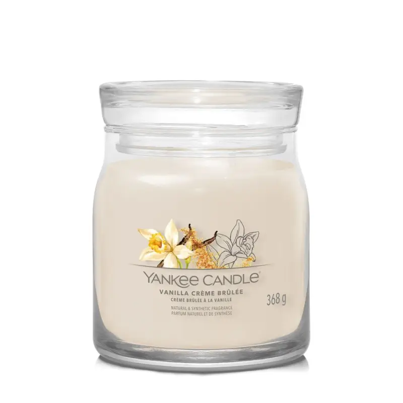 Signature Jar Candles Vanilla Crème Brûlée 368g - MEDIUM - Candele profumate