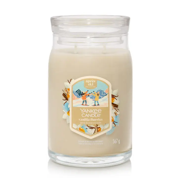 Signature Jar Candles Vanilla Flurries 567g - LARGE - Candele profumate