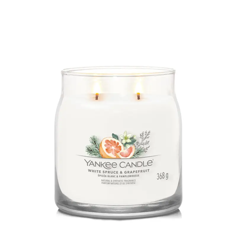Signature Jar Candles White Spruce & Grapefruit 368g - MEDIUM - Candele profumate miniatura 2