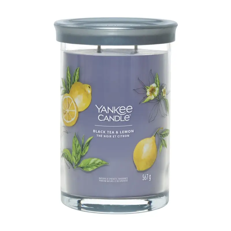 Signature Tumbler Candles Black Tea & Lemon 567g - LARGE - Candele profumate
