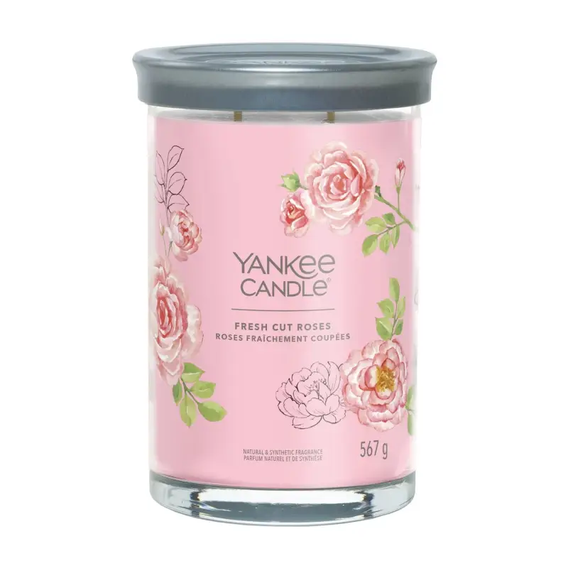 Signature Tumbler Candles Fresh Cut Roses 567g - LARGE - Candele profumate