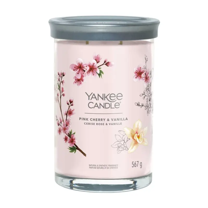 Signature Tumbler Candles Pink Cherry & Vanilla 567g - LARGE - Candele profumate