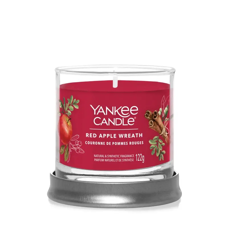 Signature Tumbler Candles Red Apple Wreath 122g - SMALL - Candele profumate miniatura 2