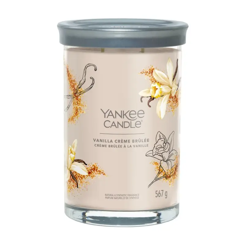 Signature Tumbler Candles Vanilla Crème Brûlée 567g - LARGE - Candele profumate