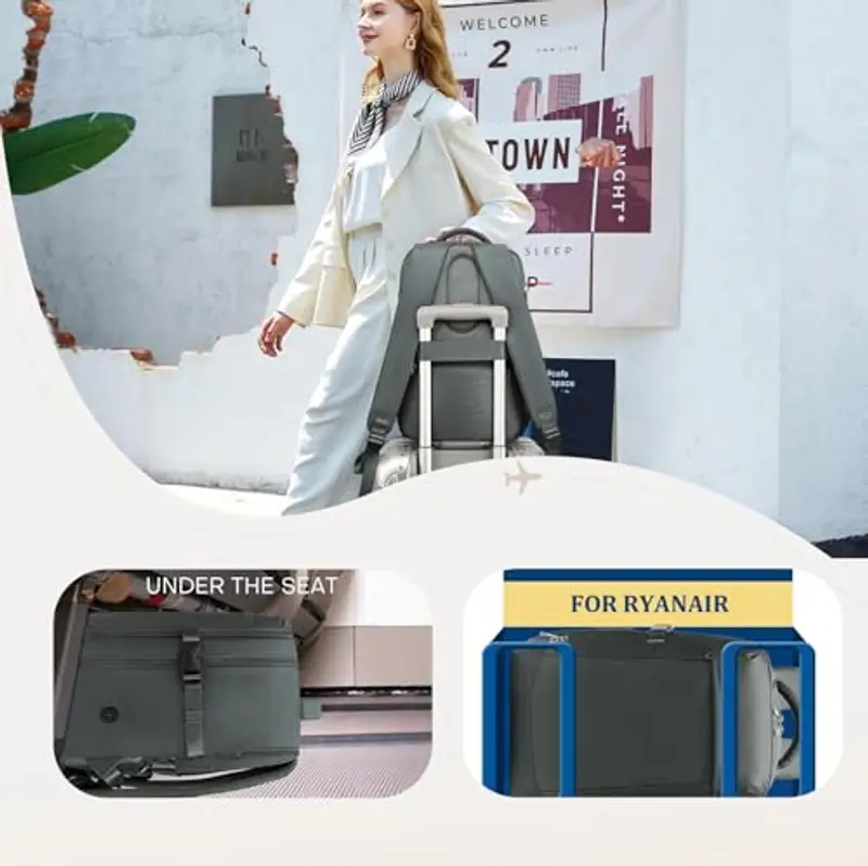 Yankony Zaino da viaggio Uomo Grigio 1603976 miniatura 2