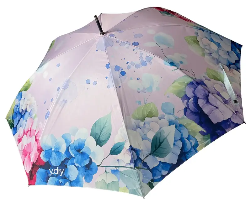 Ombrello automatico Y-dry Ortensie Lilla