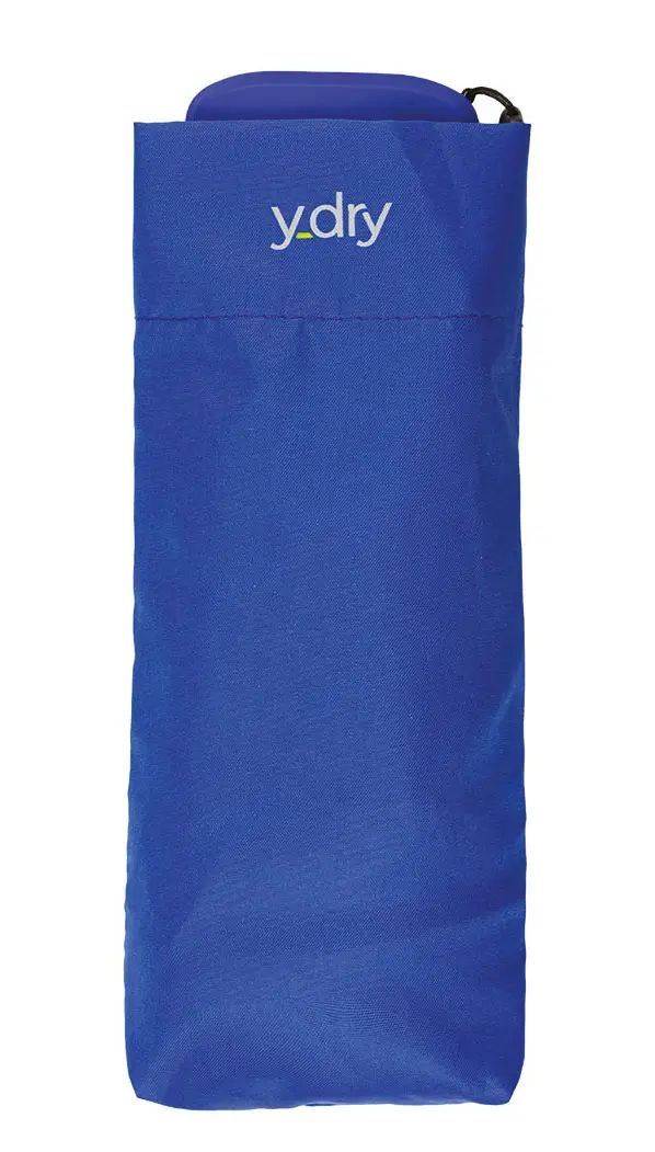 Ombrello mini piatto manuale Y-dry Maya Blu