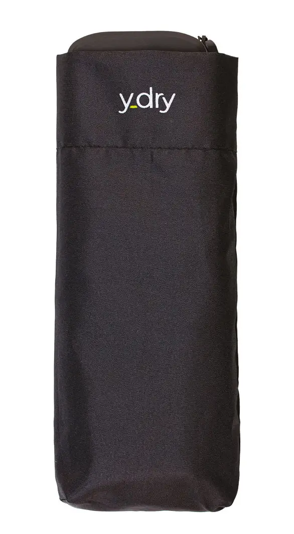 Ombrello mini piatto manuale Y-dry Maya Nero