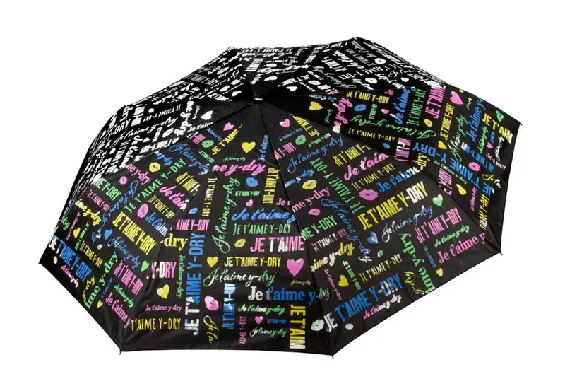 Ombrello pieghevole automatico Y-dry Je t'aime