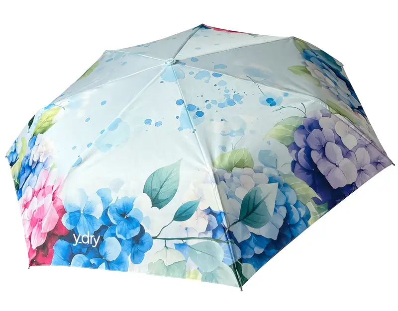 Ombrello pieghevole automatico Y-dry Ortensie Sky