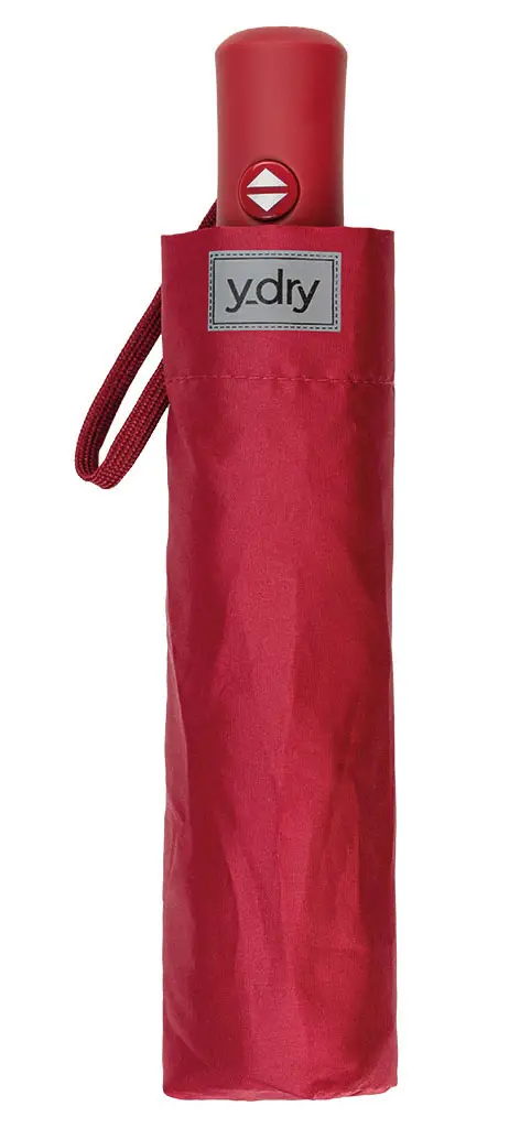 Ombrello pieghevole automatico Y-dry Stitch Burgundy
