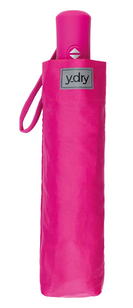 Ombrello pieghevole automatico Y-dry Stitch Fuxia