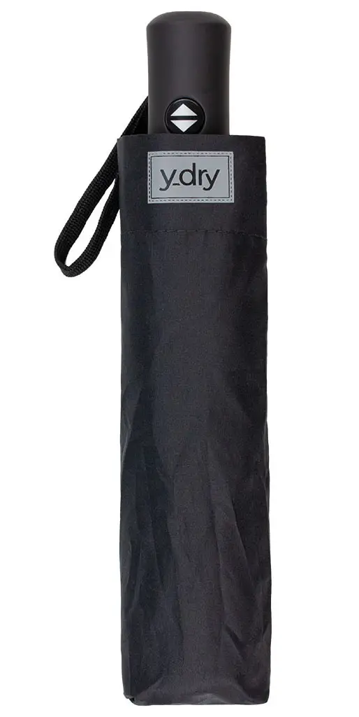 Ombrello pieghevole automatico Y-dry Stitch Nero