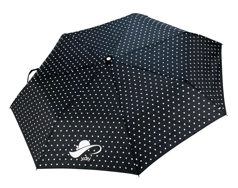 Ombrello pieghevole automatico Ydry Pin Up Nero