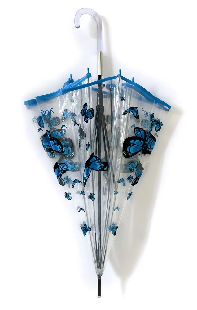 Ombrello trasparente automatico Ydry Crystal Butterfly
