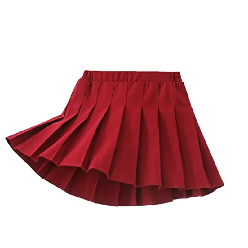 Yealoo Gonna a Pieghe per Uniforme Scolastica Ragazze Bambini, A-Linea, Mini Danza Scooter Vestito con Pantaloncini