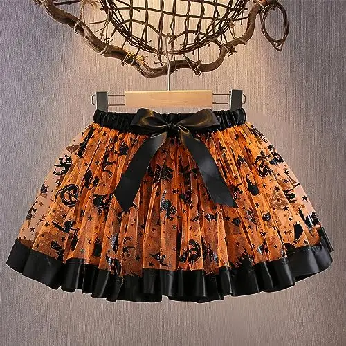 Yealoo Gonna Tutu Bambina Halloween Gonne Bambini Principessa miniatura 2