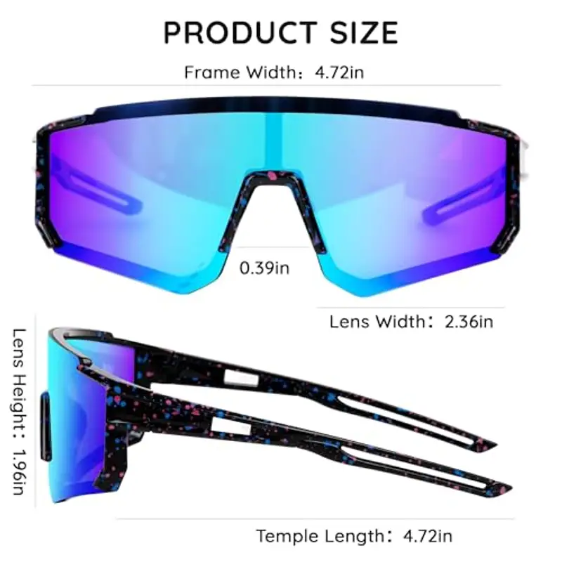 YEAMLTE Occhiali da sole Bambino Nero 1200733 miniatura 3