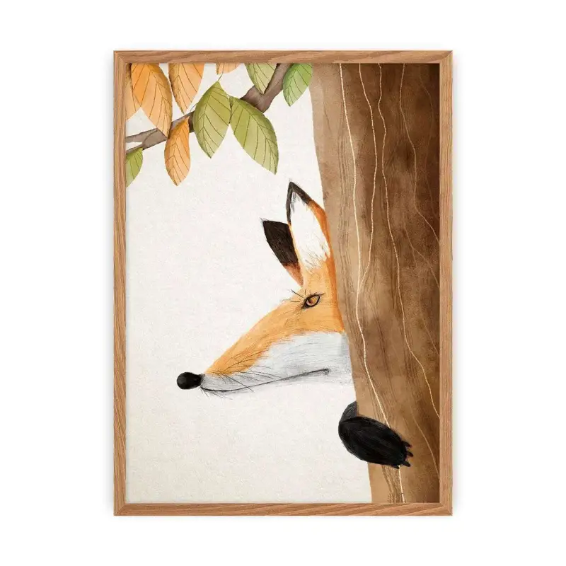 Foto della storia della foresta di volpi Yellow Tipi