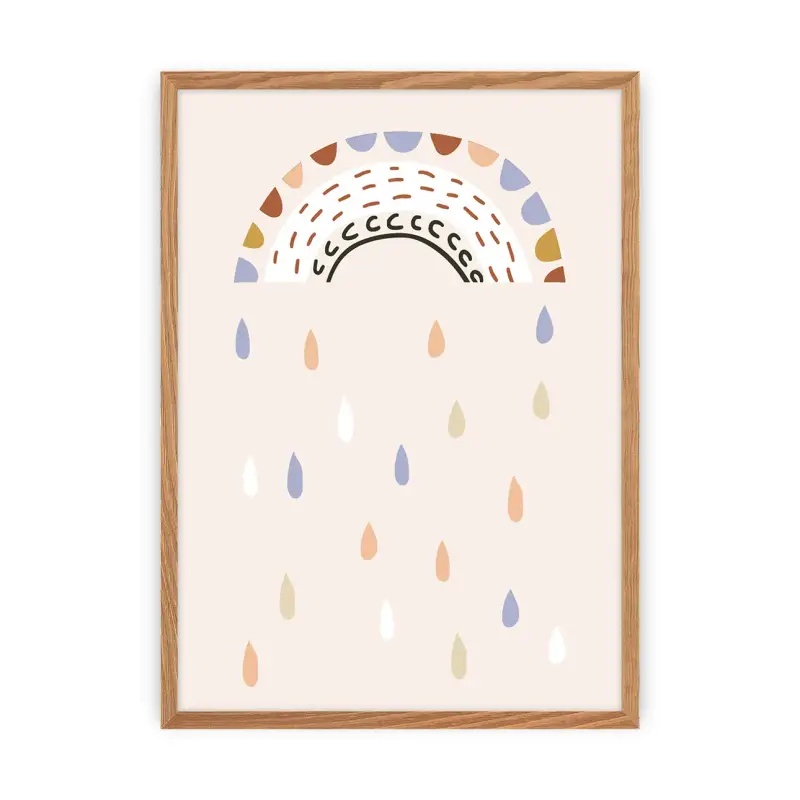 Tabella Yellow Tipi Zoo Party rainbow