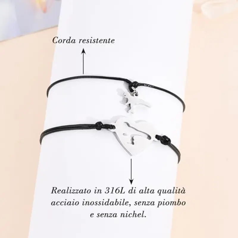 YELUWA 2 Bracciale Regalo Ritorno a Scuola, Bracciale Dinosauro per Mamma E Figlio, Bracciale Primo Giorno Di Scuola miniatura 3