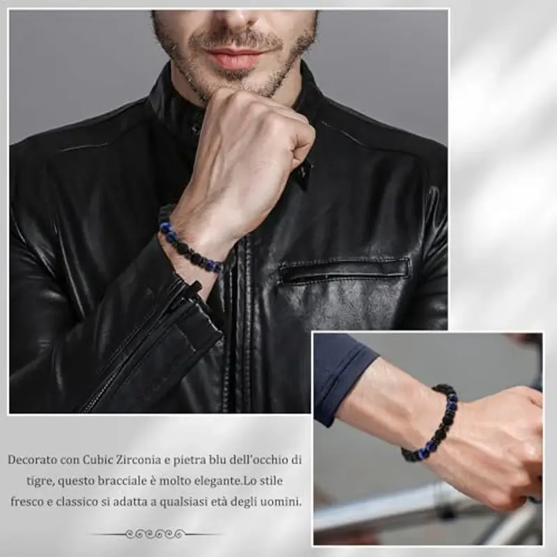 YELUWA Bracciali Nero 2170735 miniatura 2