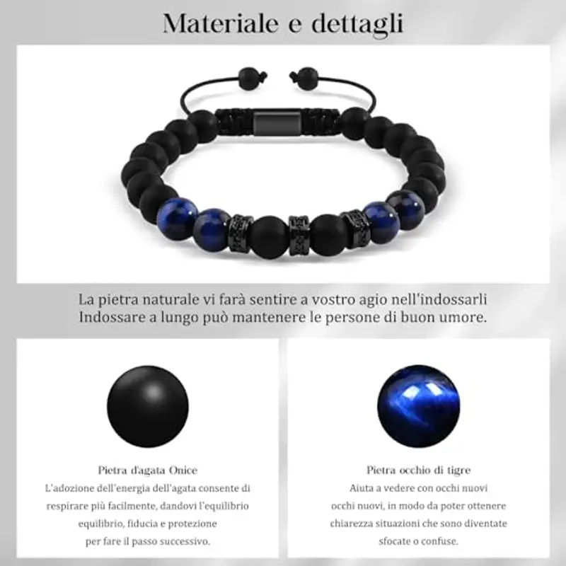 YELUWA Bracciali Nero 2170735 miniatura 3