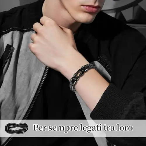 YELUWA Bracciale Regalo Di Laurea per Lui Uomo Ragazzo - Cofanetto Originale Idee per Figlio Amica Maestra, Dottoressa miniatura 3