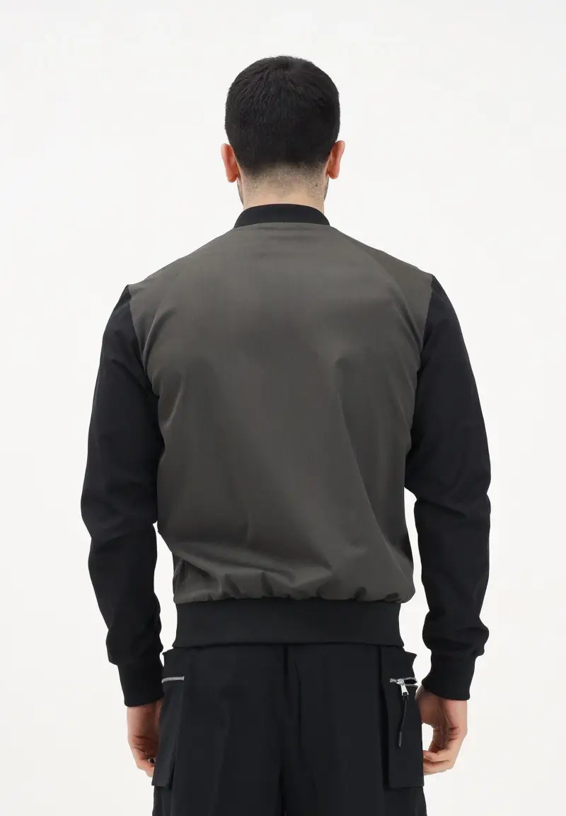 Bomber verde e nero da uomo miniatura 3