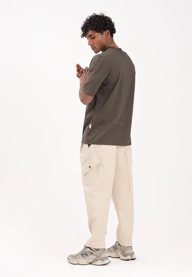 Pantalone beige da uomo miniatura 2