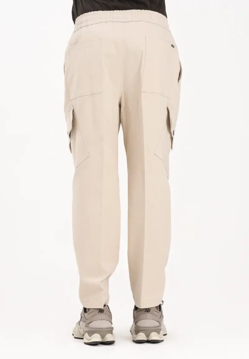 Pantalone beige da uomo miniatura 3
