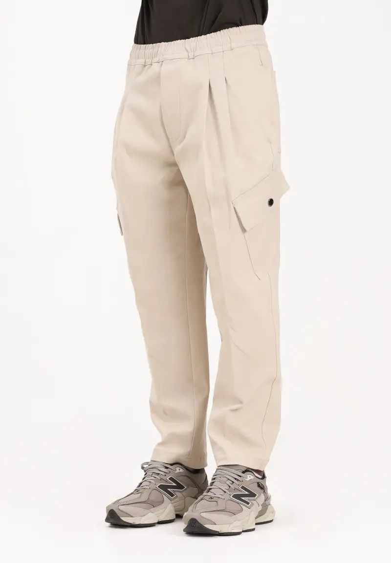 Pantalone beige da uomo