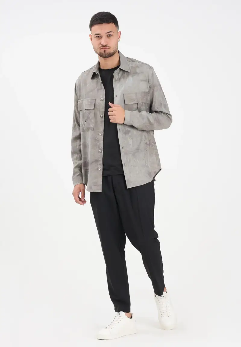 Pantalone nero da uomo miniatura 2