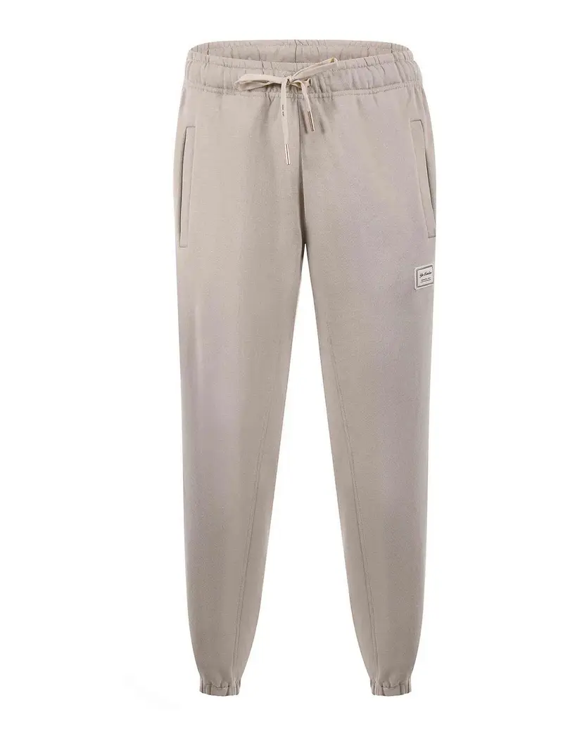 Pantaloni da jogging in cotone Beige