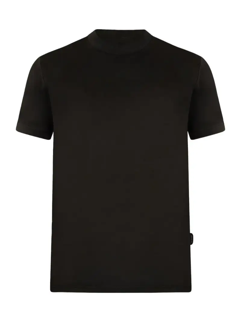 T-shirt basic verde mini etichetta laterale miniatura 2