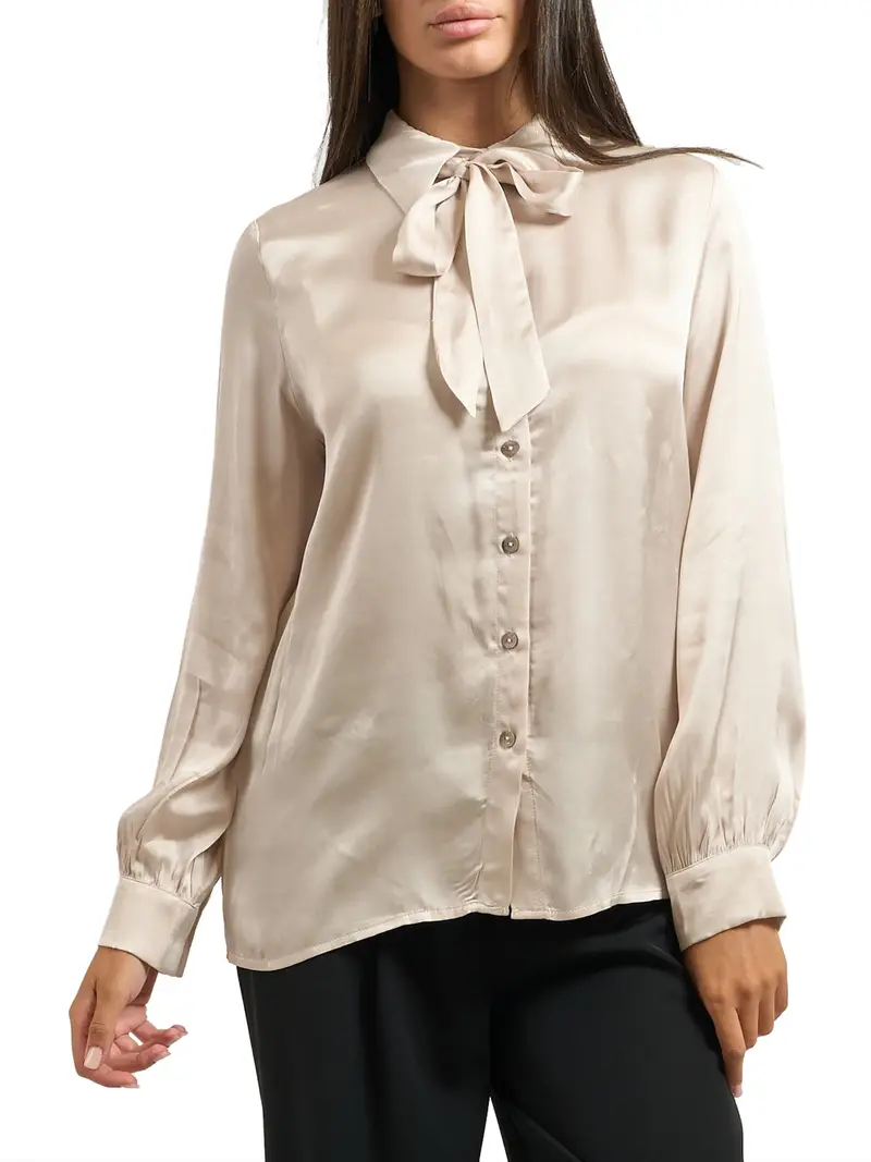 camicia casual yes zee da donna - avorio