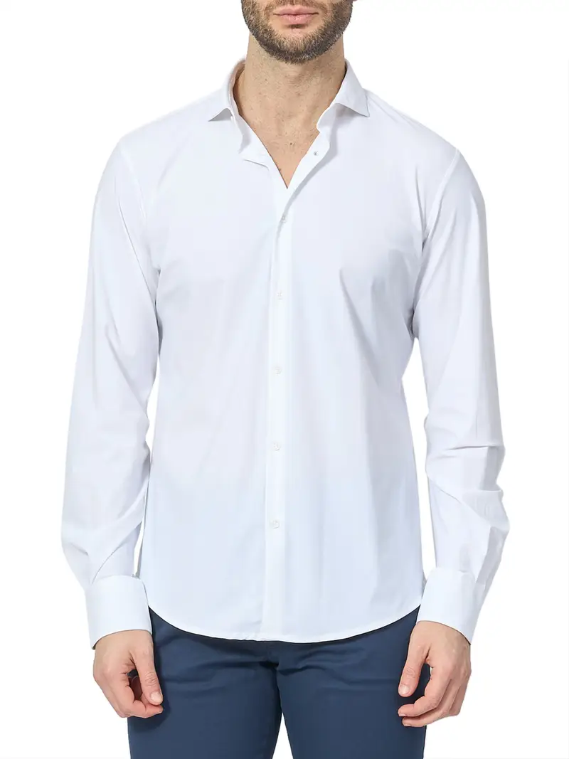 camicia casual yes zee da uomo - bianco
