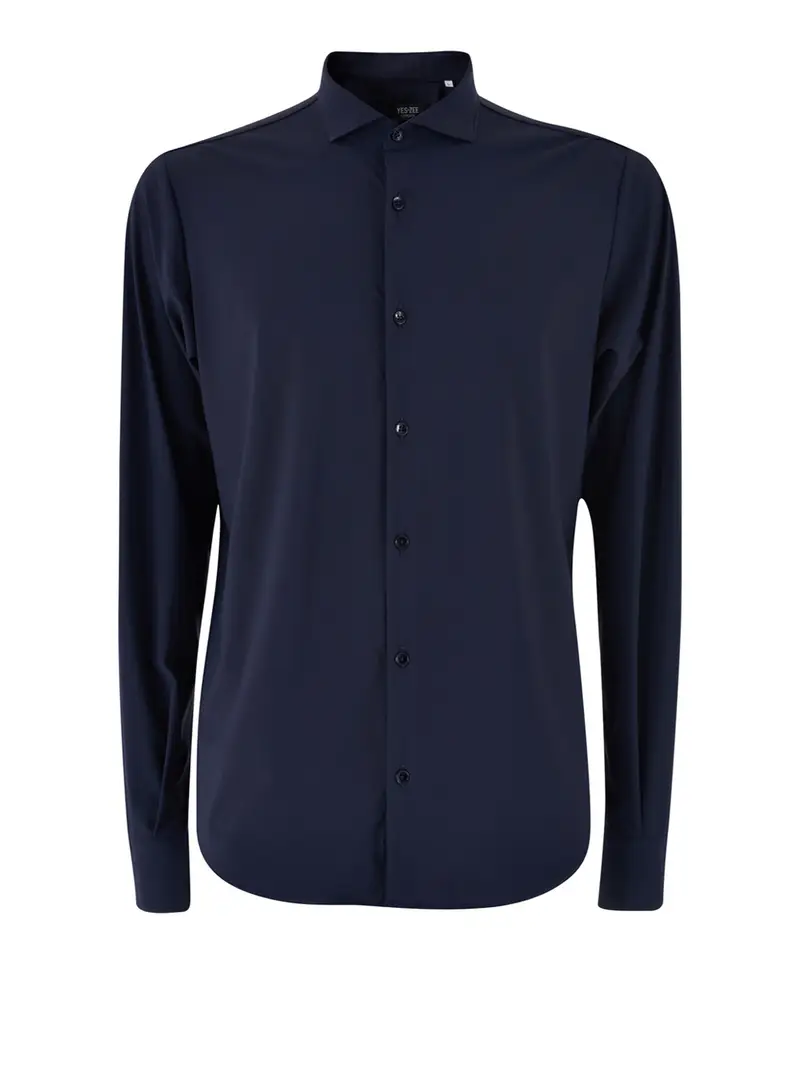 camicia casual yes zee da uomo - blu
