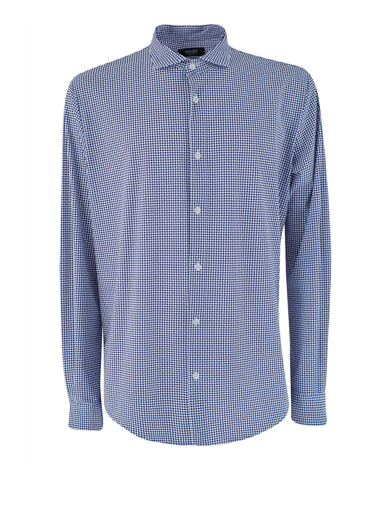 camicia classica yes zee da uomo - blu