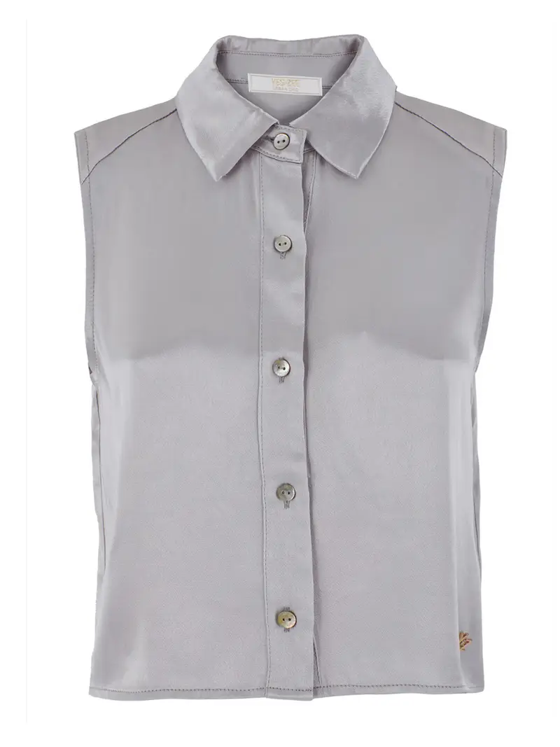 camicia yes zee da donna - grigio