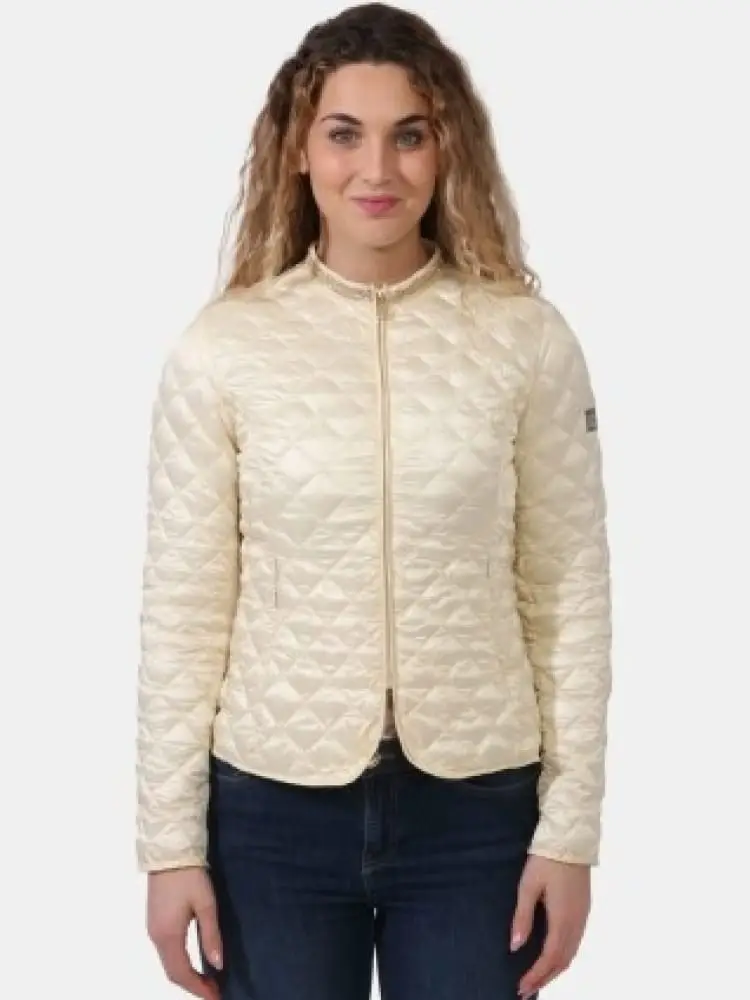 giacca donna avorio superlight con patch logo