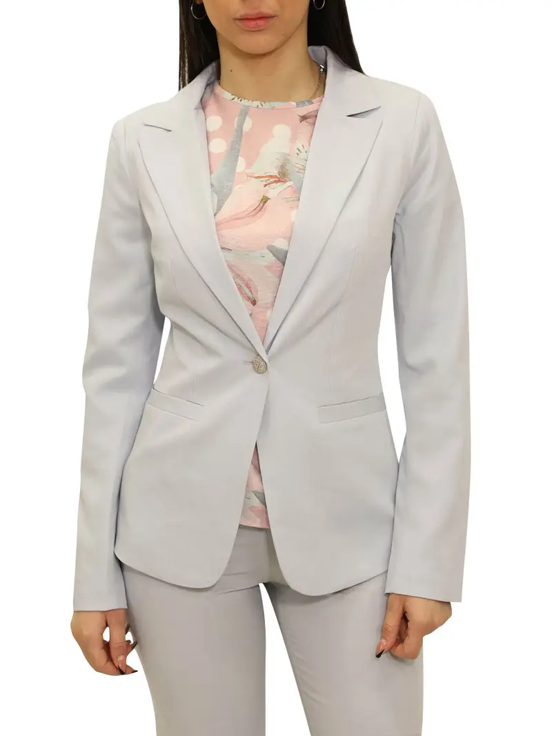 giacca yes zee da donna - celeste