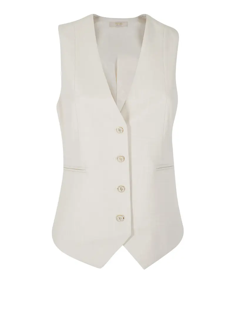 Yes Zee Gilet Donna Beige 2489855
